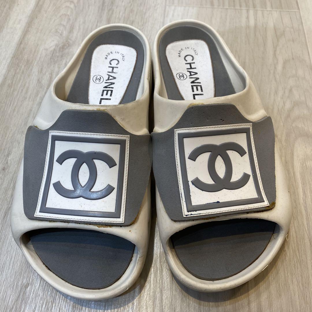 CHANEL スポーツラインサンダル38（24㎝）