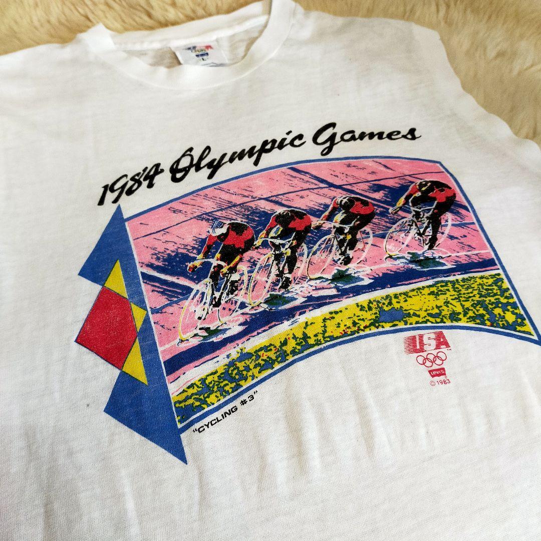 古着　リーバイス　オリンピック　ノースリーブＴシャツ　ヴィンテージ　80s