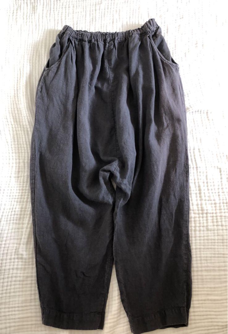 ネストローブ nest Robe リネンコットンワイドサルエルパンツ - (25-2412-108)【60A52】 /ナチュラル服古着通販drop