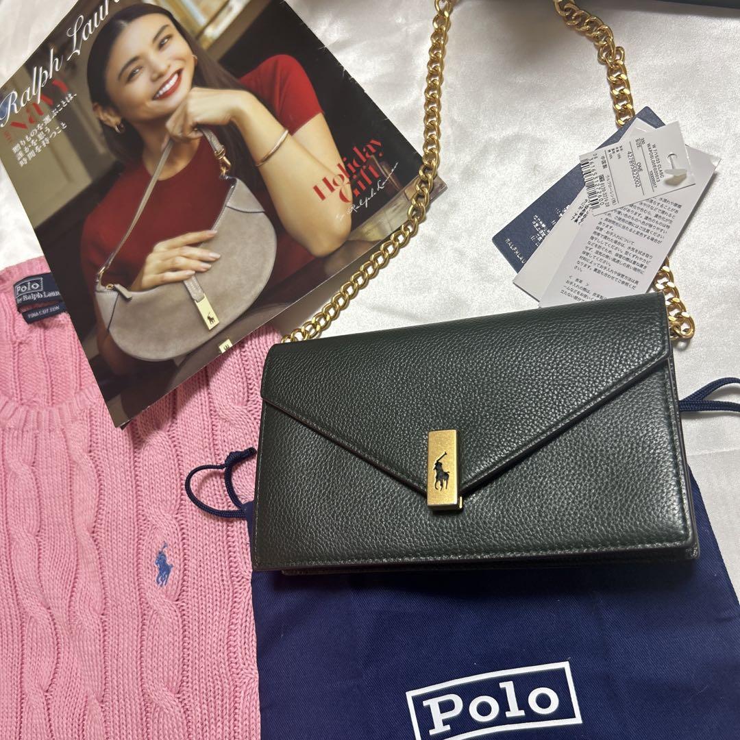 Polo ID ポロ ラルフローレン　チェーン　ウォレット　バッグ　お洒落