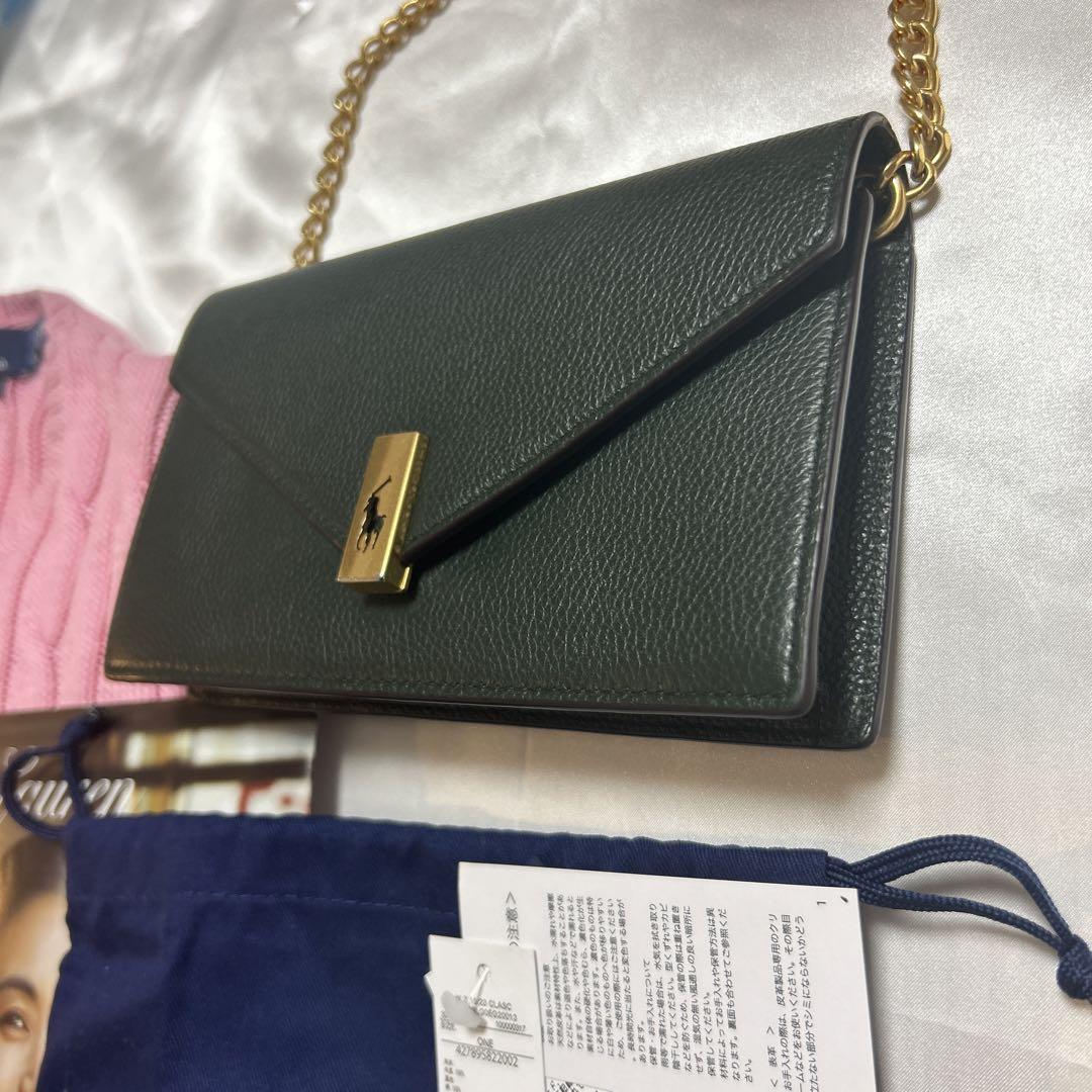 Polo ID ポロ ラルフローレン　チェーン　ウォレット　バッグ　お洒落