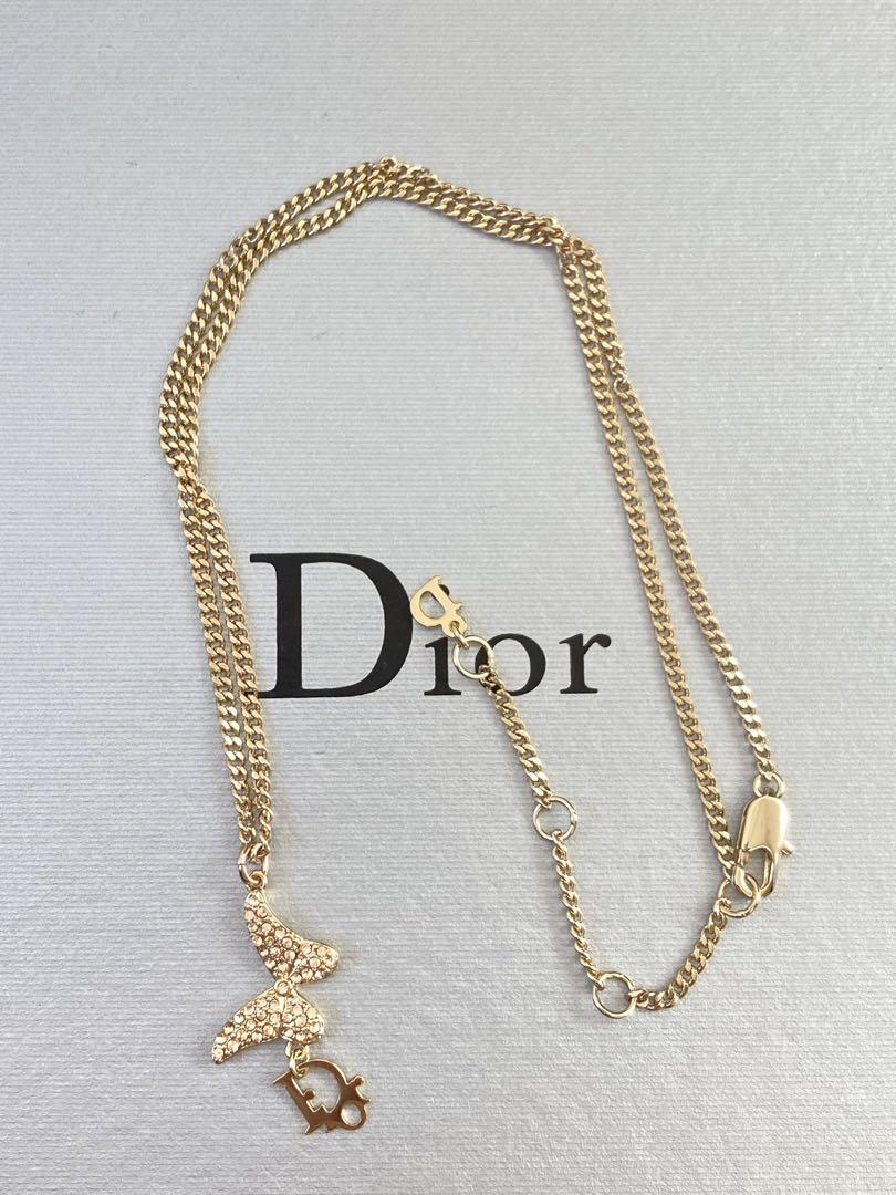 Dior 蝶のモチーフ ネックレス