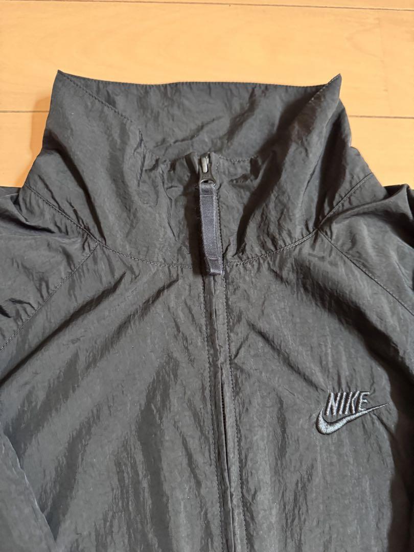 NIKE　ナイキ　ウーブンジャケット　ビッグスウッシュ　ブラック