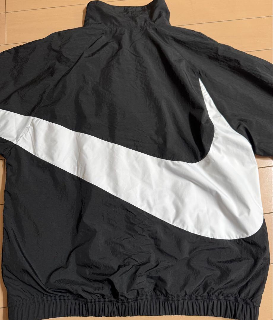 NIKE　ナイキ　ウーブンジャケット　ビッグスウッシュ　ブラック