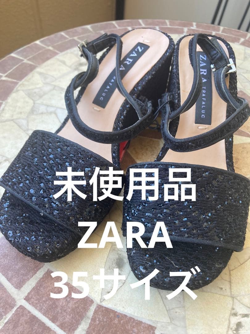 夏物セール！　未使用品　ZARA ラメ　サンダル
