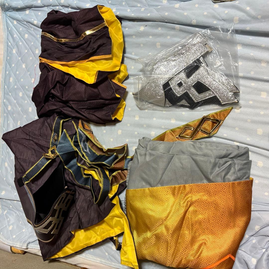 原神 鍾離 コスプレ衣装 XXL ウィッグ