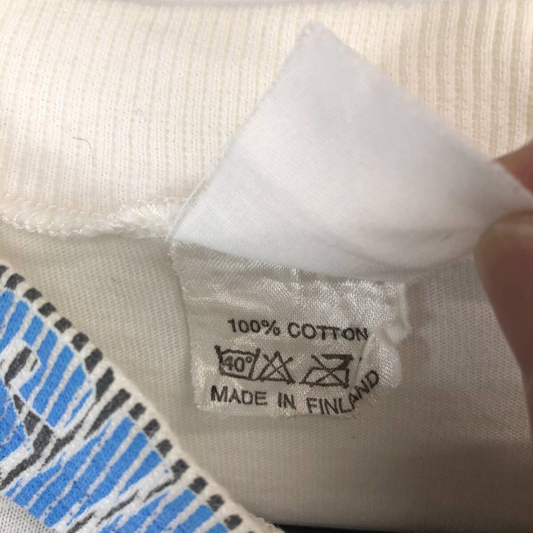 90s フィンランド製 シニサロ 長袖Tシャツ ロンT バイク モトクロス