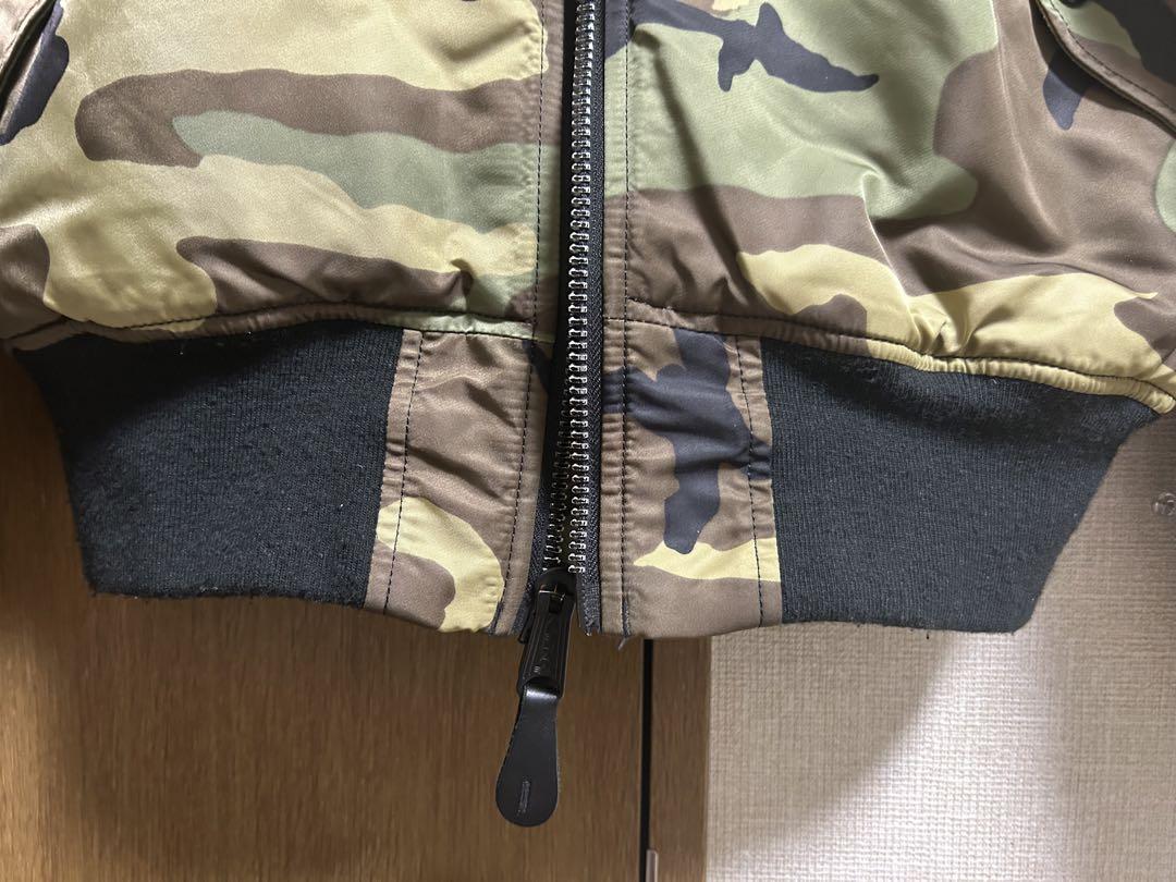 ALPHA INDUSTRIES MA-1 カモフラ カーキ Lサイズ