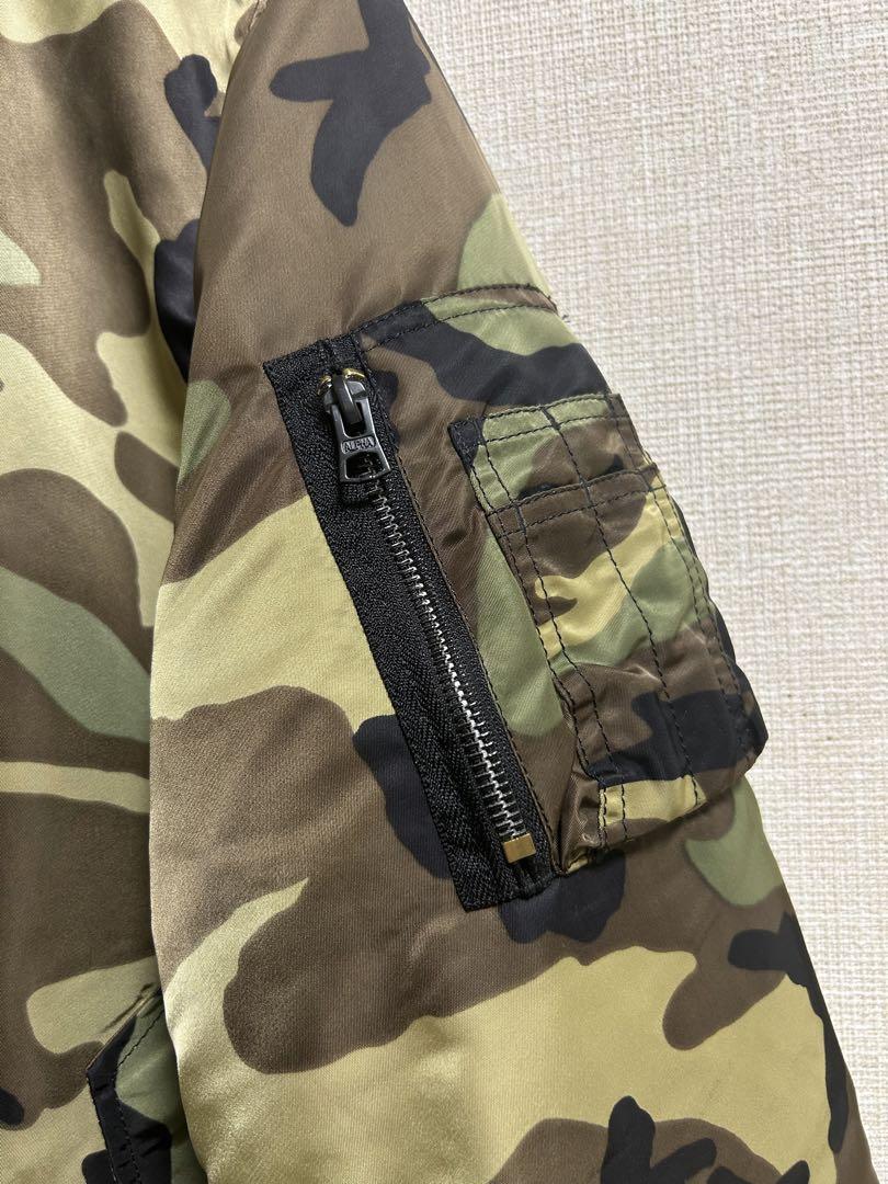 ALPHA INDUSTRIES MA-1 カモフラ カーキ Lサイズ
