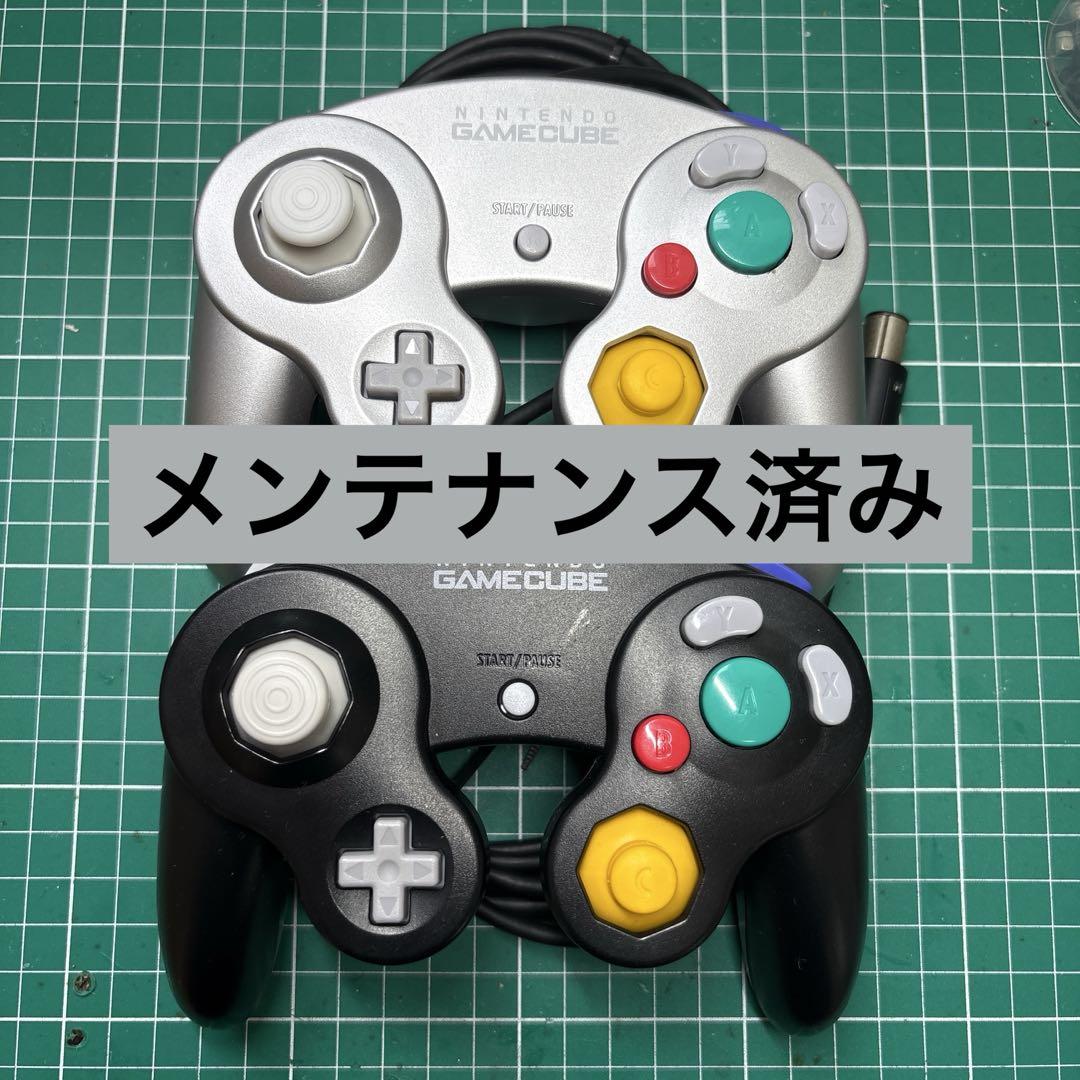 ゲームキューブ　コントローラー　シルバー中期　ブラック初期　2個
