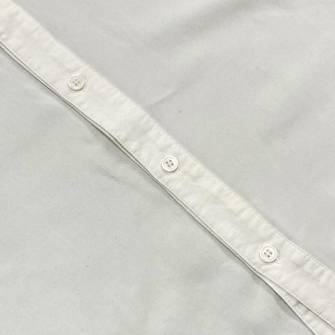 Y's BROADCLOTH DOUBLE PLACKET SHIRT 白1