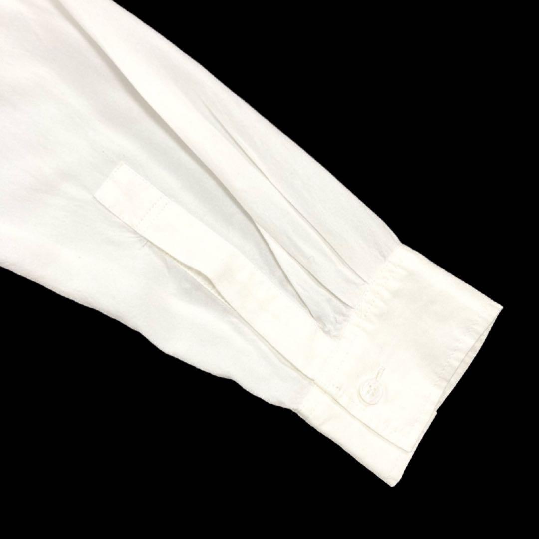 Y's BROADCLOTH DOUBLE PLACKET SHIRT 白1