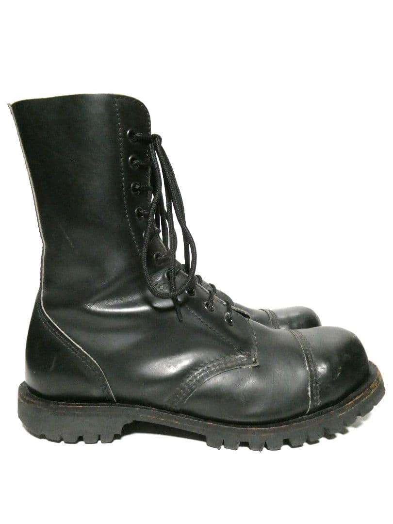 ゲッタグリップ10ホールハードコアブーツ黒ブラック26cm・GETTA GRIP