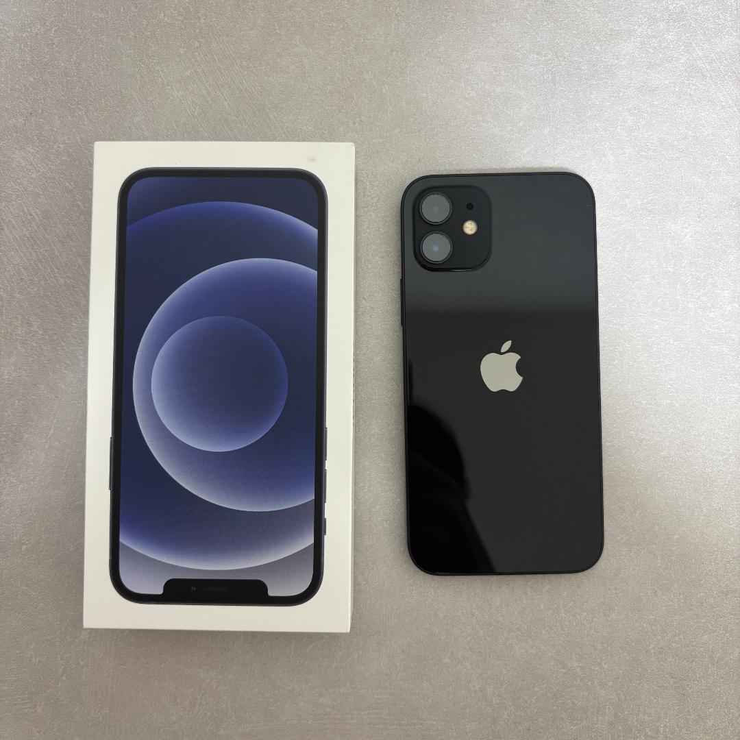 Apple iPhone12 ブラック 本体 64GB SIMフリー 84%　黒