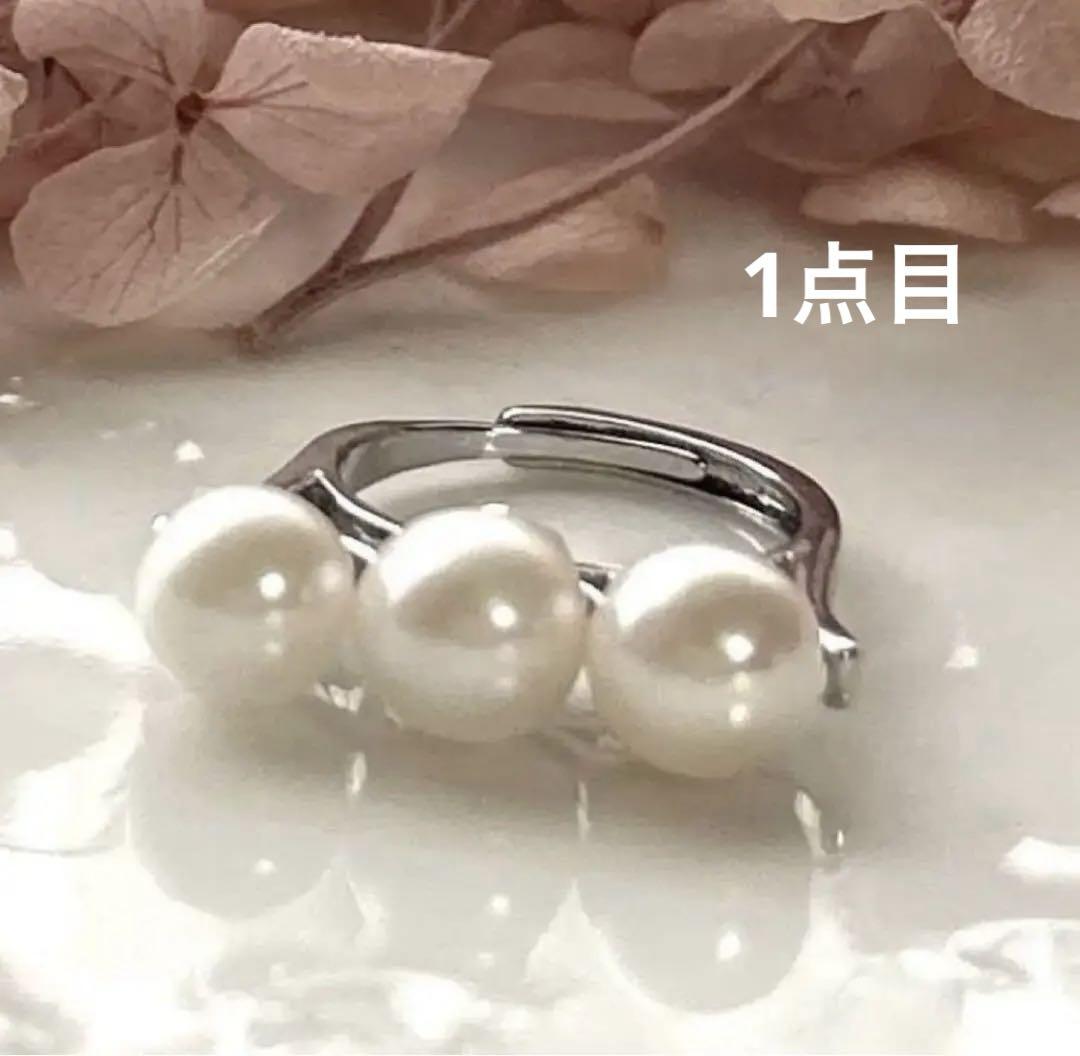 フォーマル✨本真珠　あこや真珠　リング　パール　結婚式　入学式　入園式