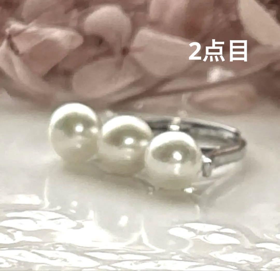 フォーマル✨本真珠　あこや真珠　リング　パール　結婚式　入学式　入園式