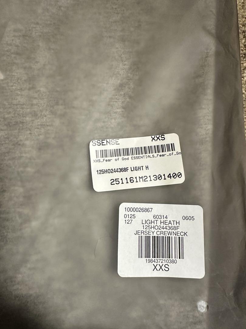 FEAR OF GOD ESSENTIALS ジャージクルーネックTシャツ