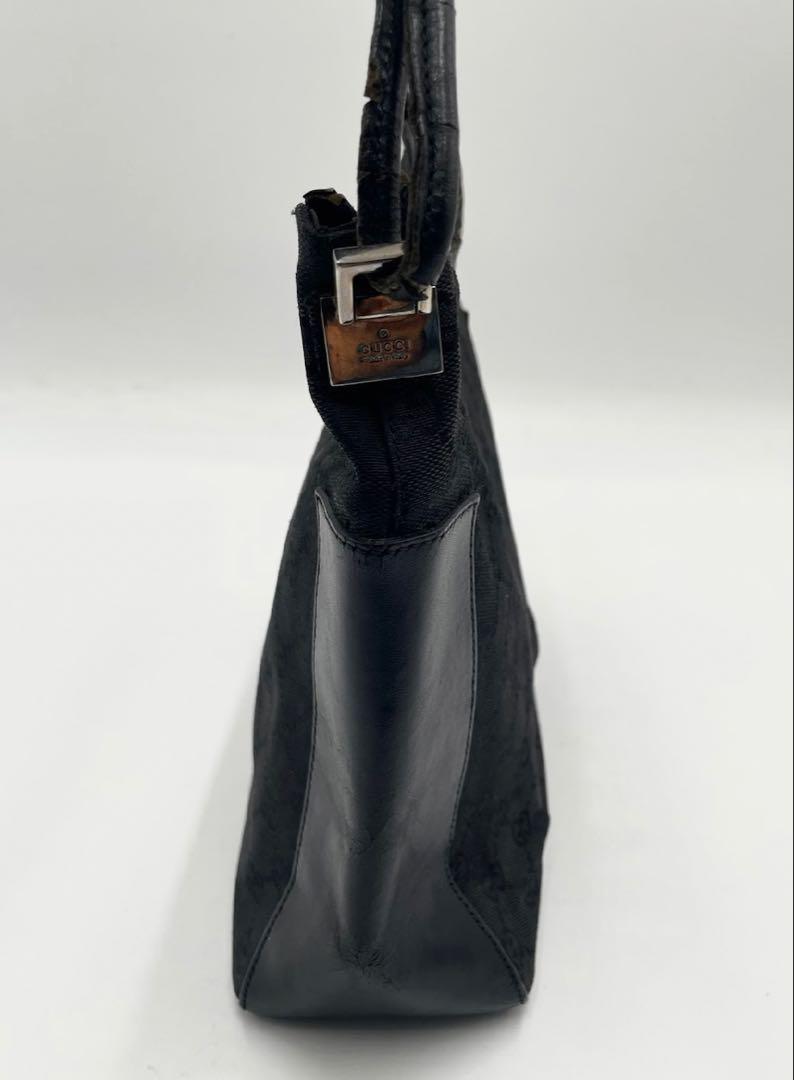 GUCCI/グッチ】ハンドバッグ キャンバス レザー ブラック