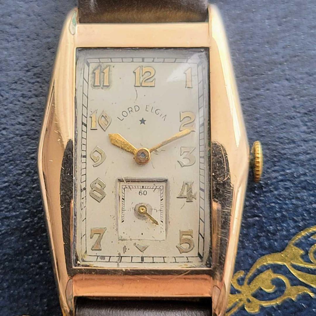 【貴重】ロードエルジン/LORD ELGIN/アンティーク/手巻/メンズ腕時計
