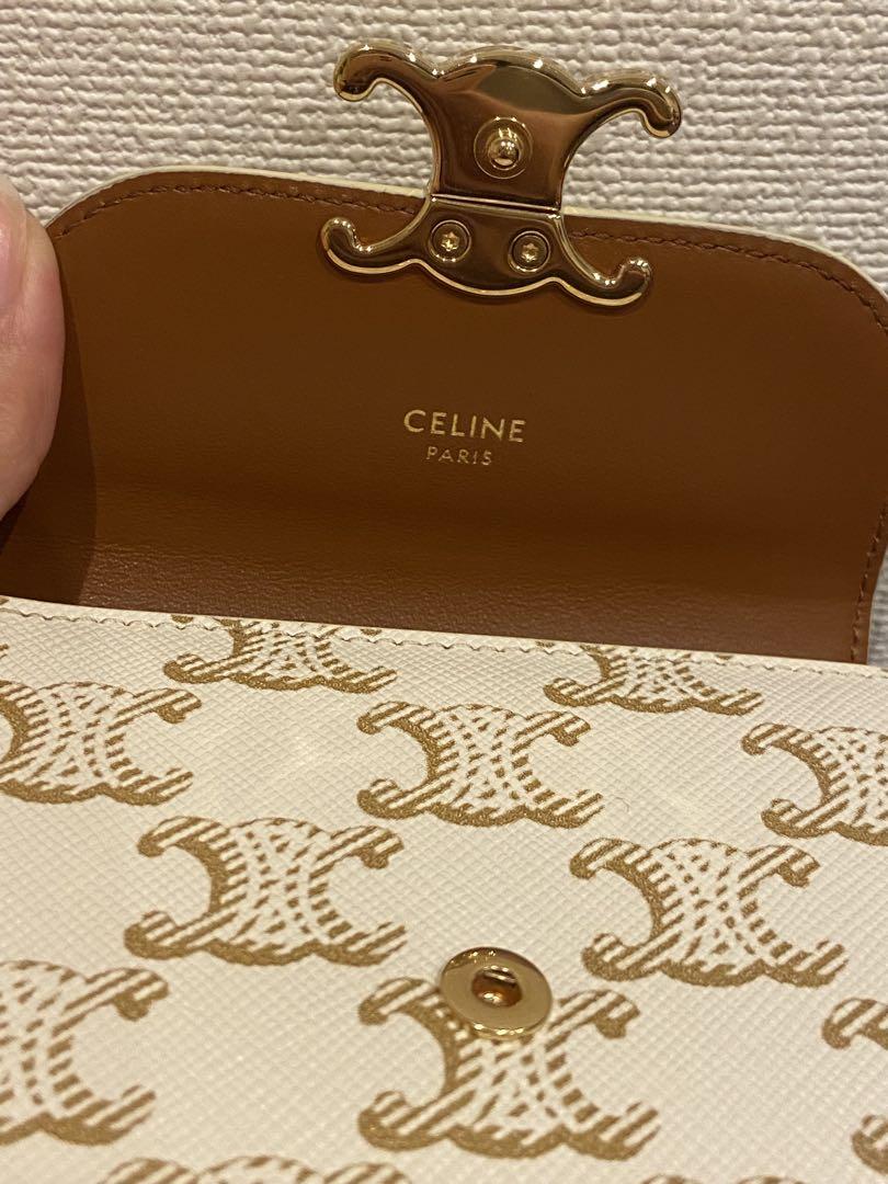 CELINE 三つ折り財布 ホワイト