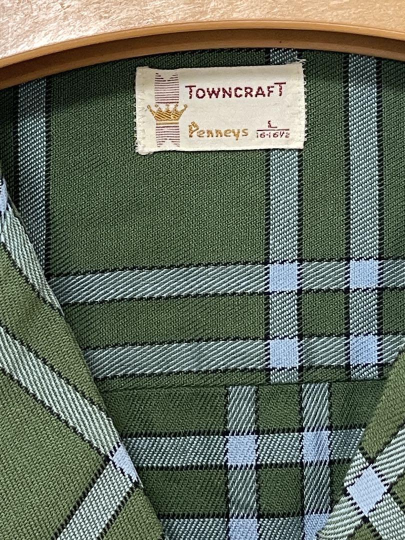60s VINTAGE タウンクラフト半袖 シャツ サイズL 画像3