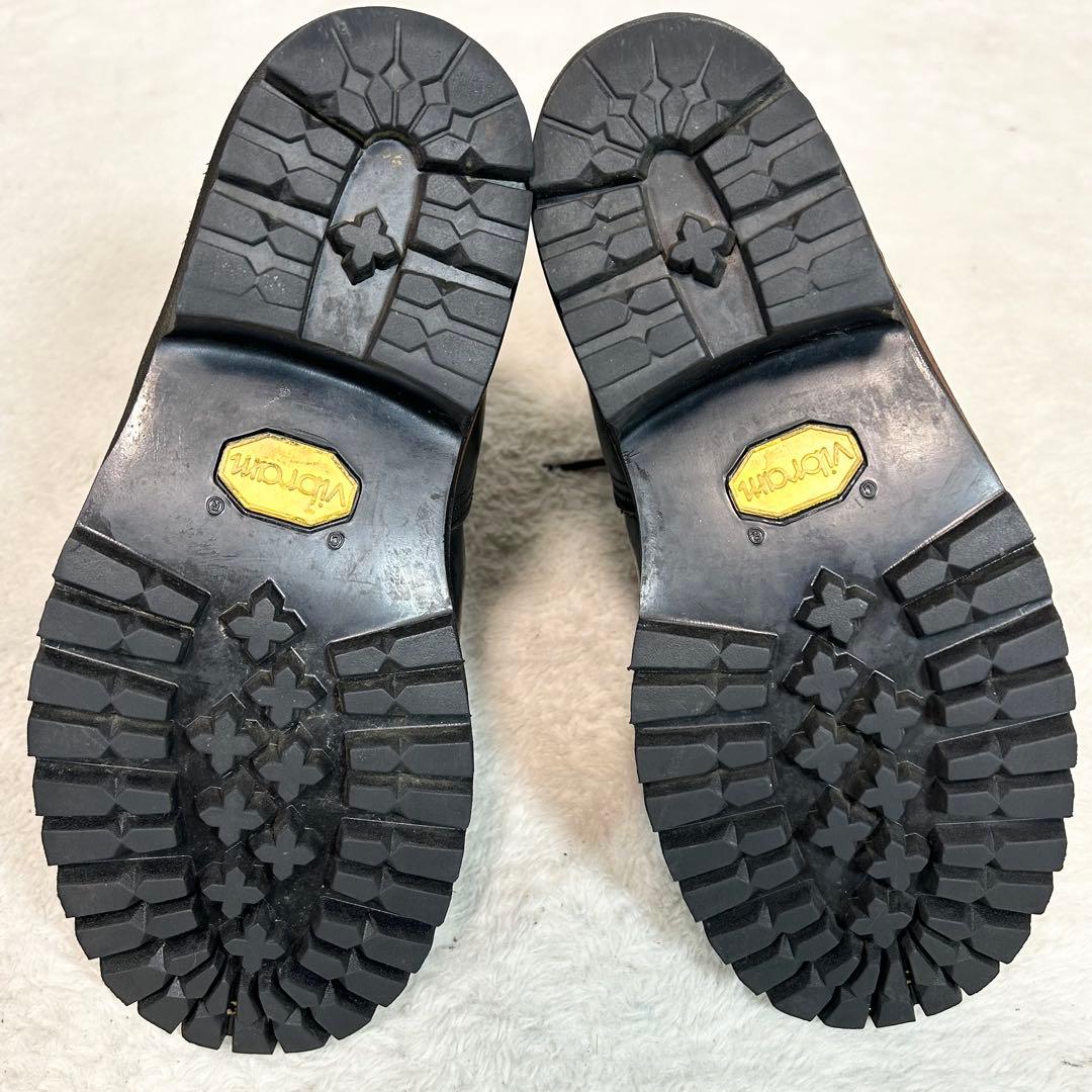 希少❗️Chippewa ロガーブーツ 白タグ レザー 黒 USA製 vibram 希少❗️Chippewa ロガーブーツ 白タグ レザー 黒 USA製 vibram