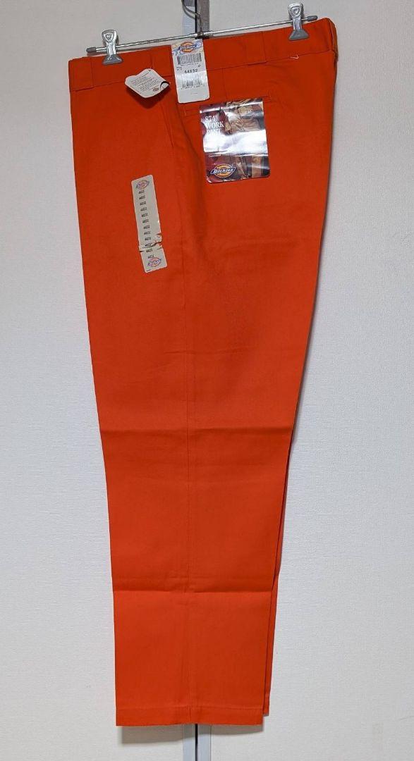 ディッキーズ８７４ パンツ 新品 Ｗ44✕32 股下76cm オレンジ