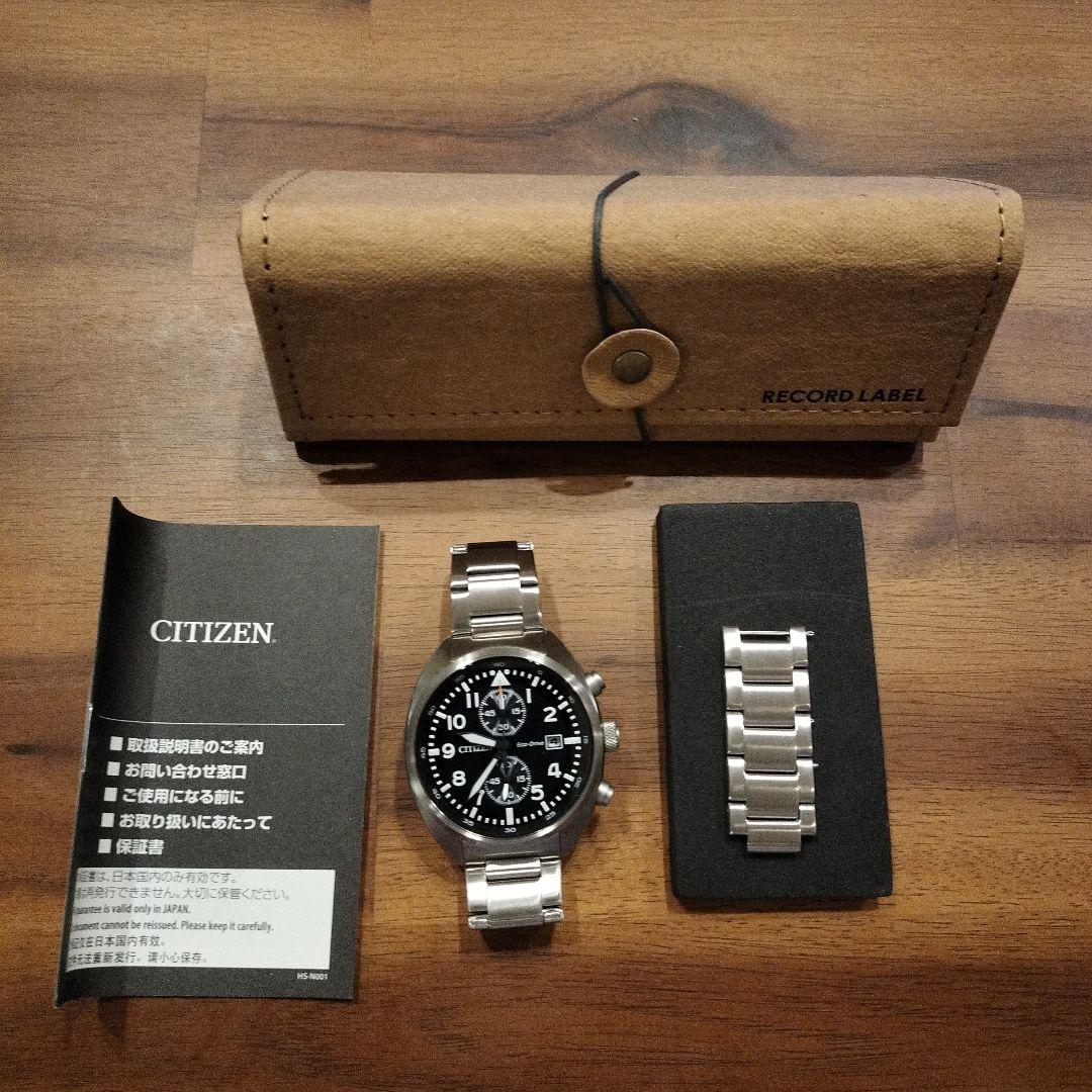 有名ブランドCITIZENレコードレーベル CA7040-85E 腕時計(アナログ