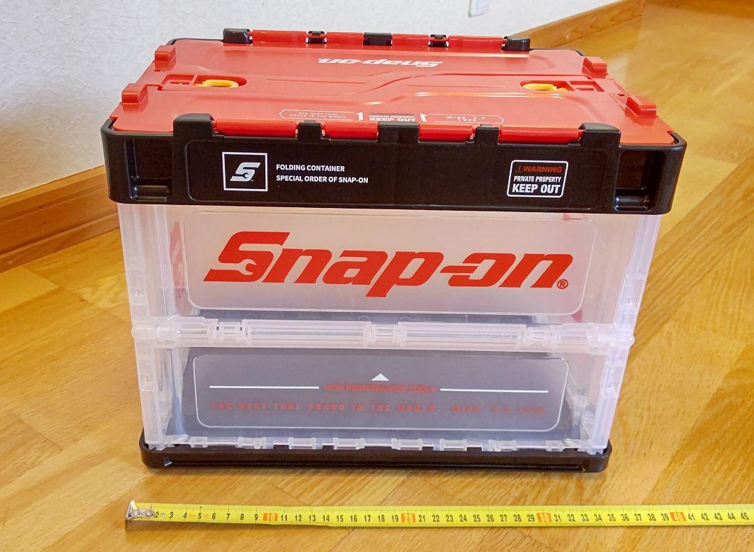 Snap-on　折りたたみミニコンテナBOX　クリア