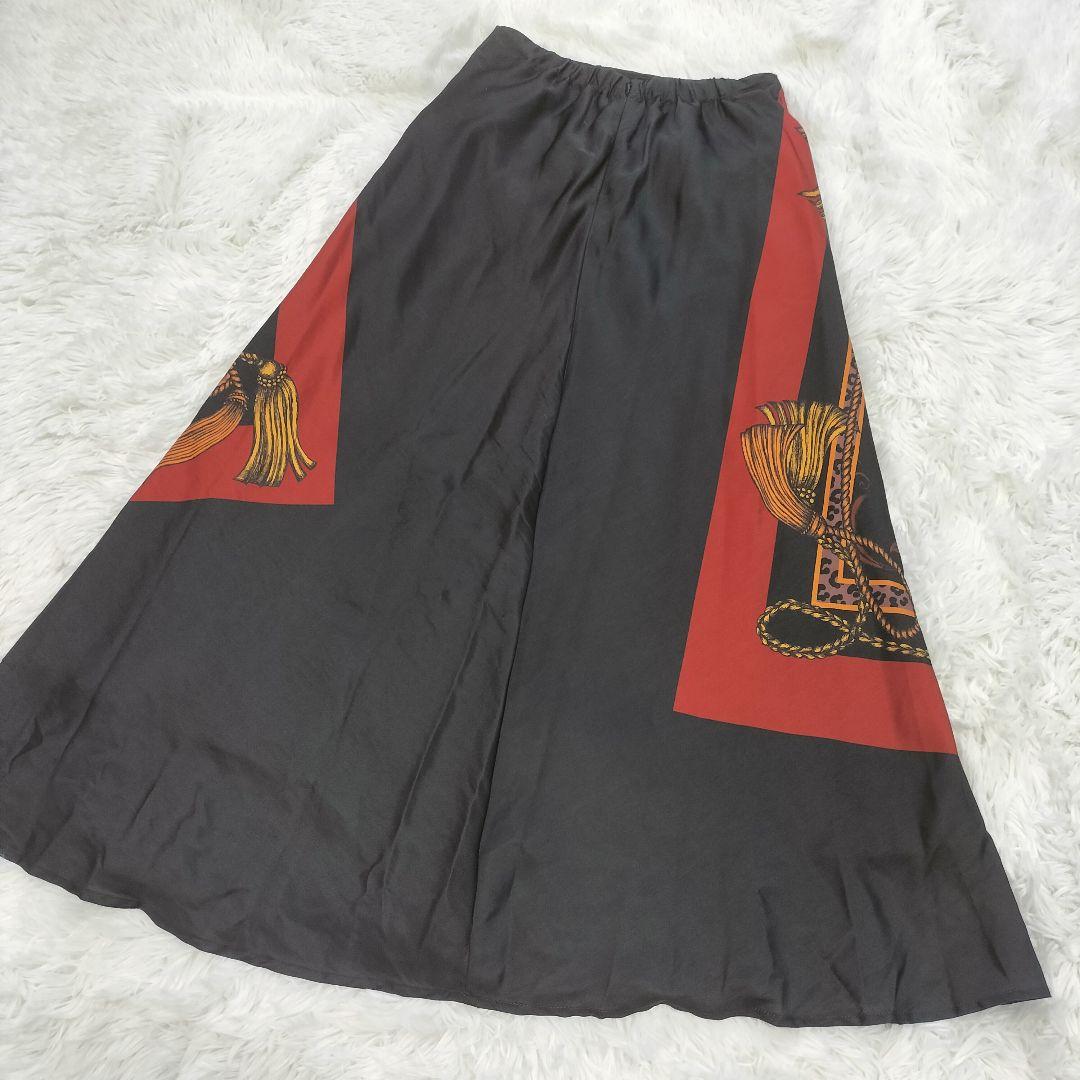 ameri MEDI TWIN CHEETAH FAKE SCARF SKIRT
