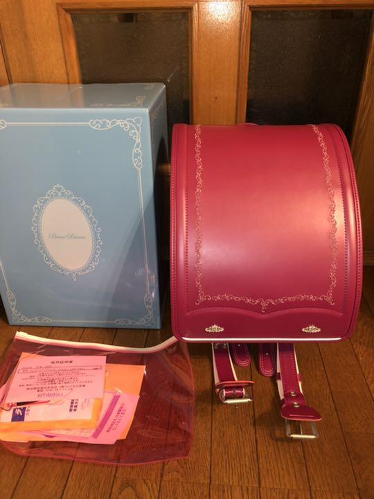 新品 ブラウエブルーメ、高級ランドセル/ジェルガールズSPラルジュ、Pワイン