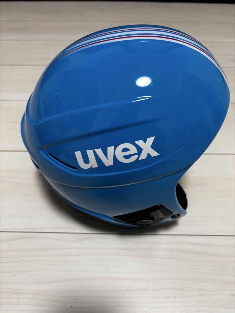 【信頼】 uvex 青 ヘルメット ジュニアスキー スキー・スノーボードアクセサリー