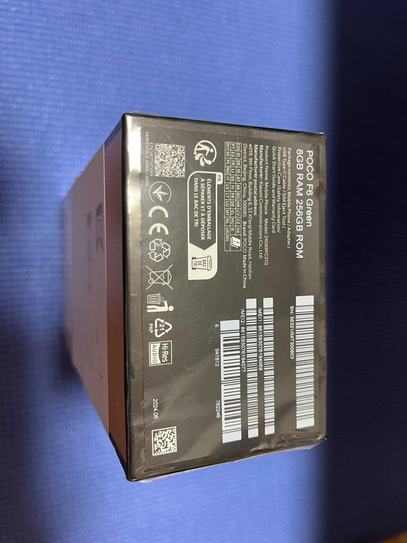 【新品未開封】Xiaomi POCO F6 8GB+256GB 緑（グリーン）