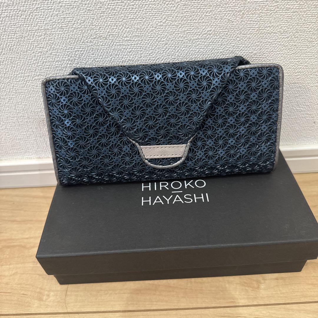HIROKO HAYASHI 二つ折り財布 ダークブルー
