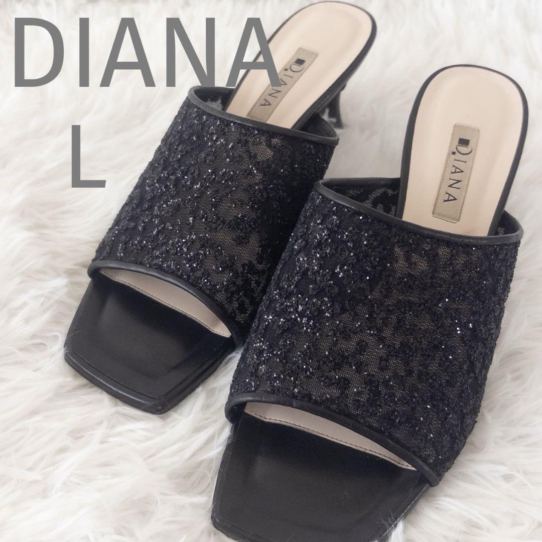 ダイアナ DIANA ミュール （黒カーフ） - ファッション通販