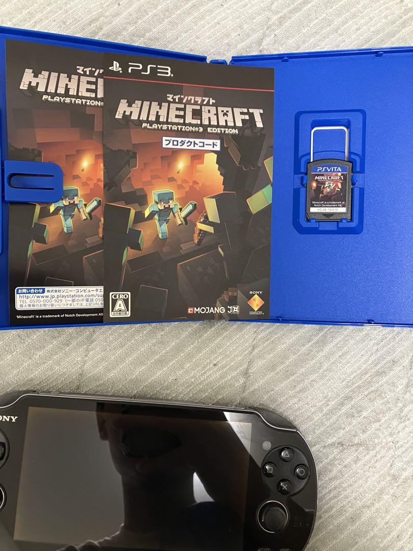 PS Vita 本体 と箱、3G/Wi-Fi Minecraft付き 充電器なし