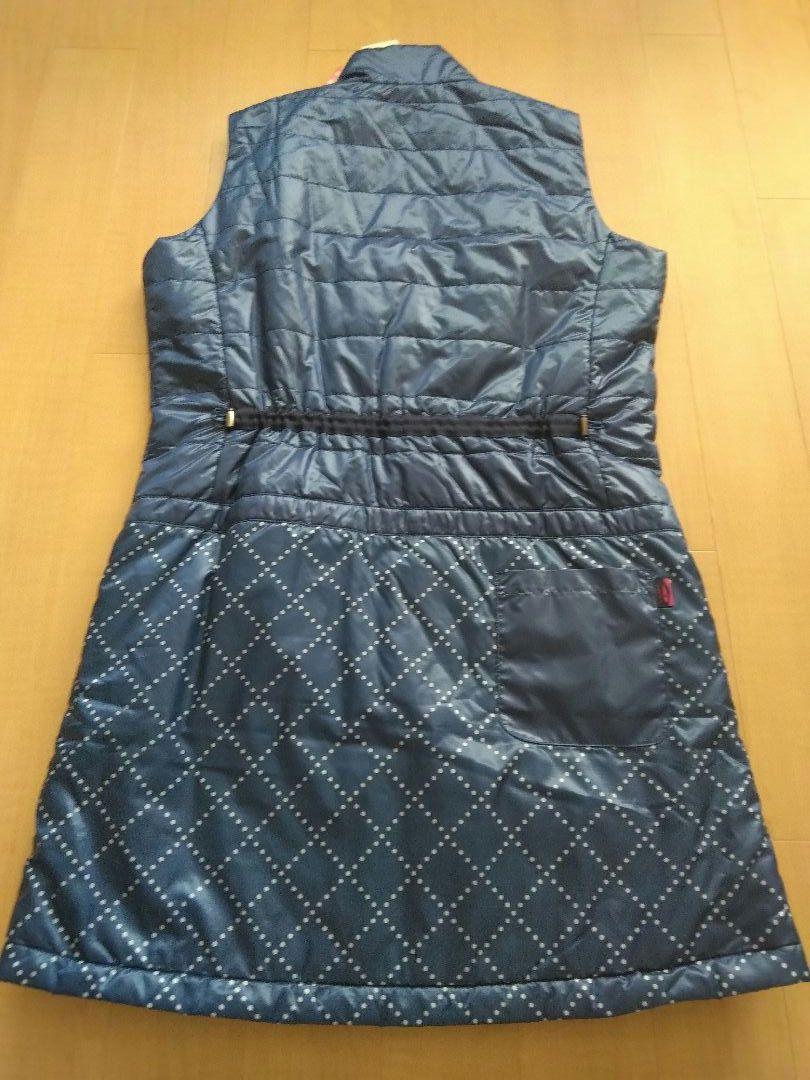 【新品】TIGORA ネイビー 中綿入りキルティング  ワンピース サイズLL