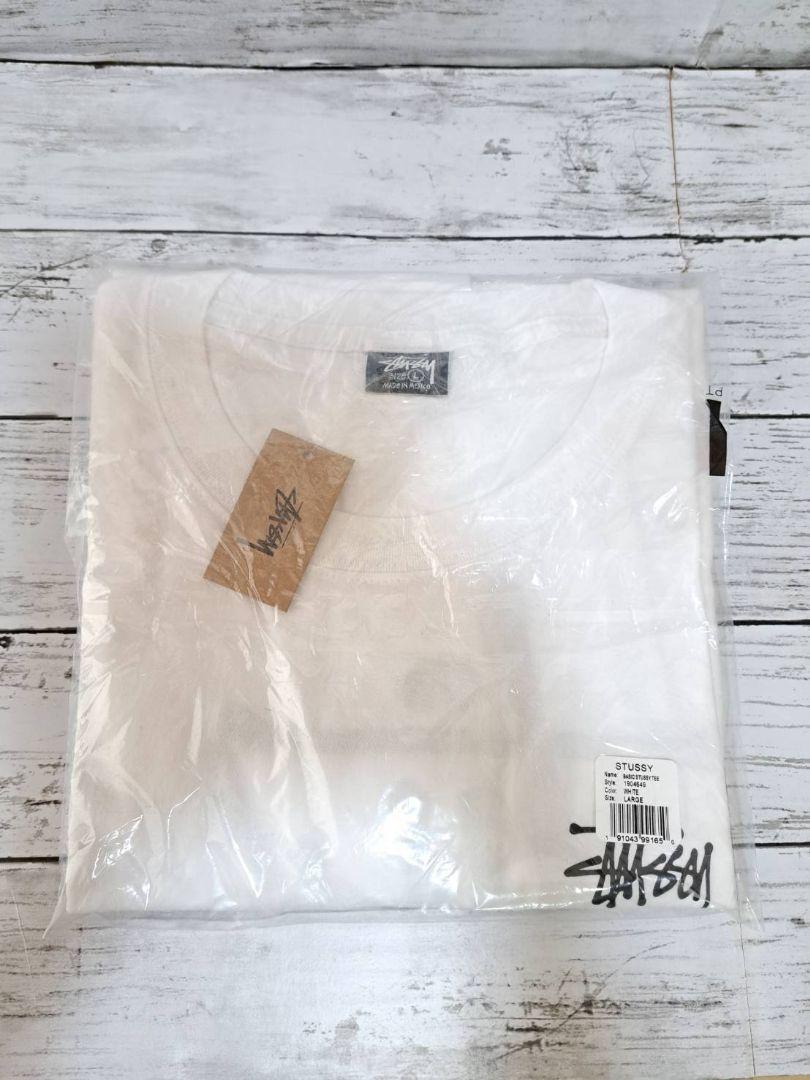 ステューシー BASIC STUSSY ロンティ ロングTシャツ 白 Lサイズ
