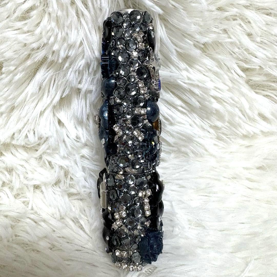 アイコスケースデコ 水色×シルバー iQOS iQOSデコ iQOSケース イルマワン イルマ アイコス オーダー