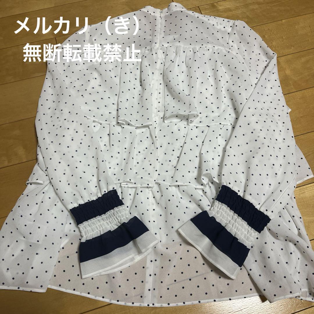 最終！ボーダーズアットバルコニー ドット　ブラウス　36 BORDERS at BALCONY】ドットブラウス （サイズ36） - メルカリ