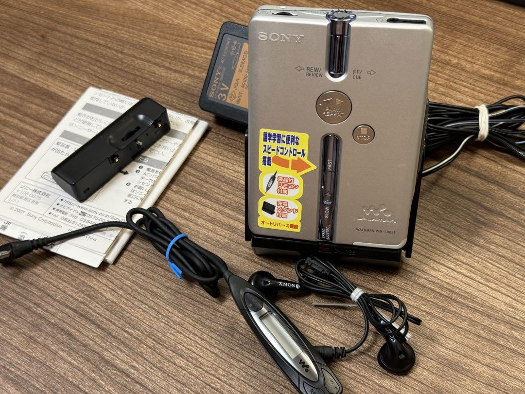 極美品丨SONY 速度調整 カセットウォークマン WM-EX651 整備品 画像9