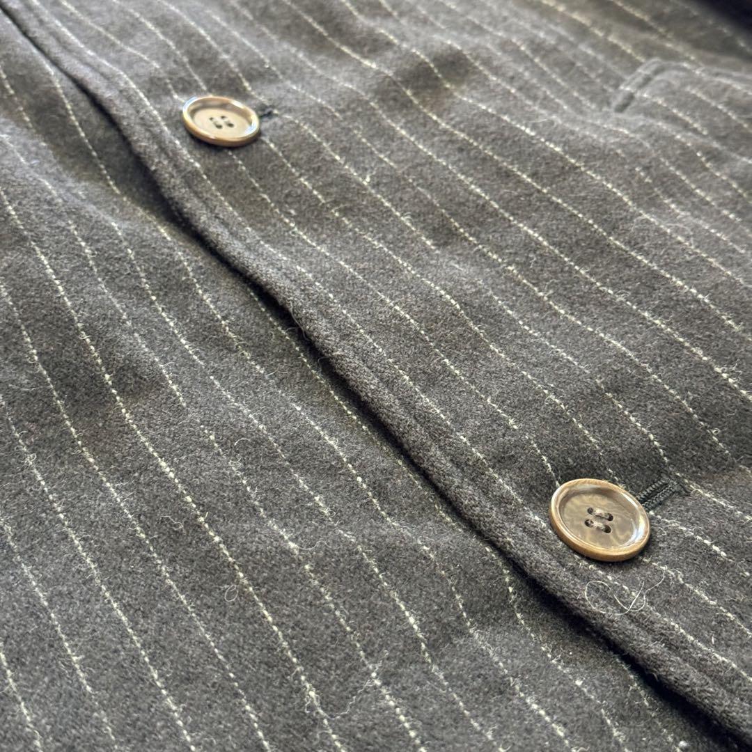 3 日本製 Paul Smith LONDON 中綿 ストライプチェスターコート