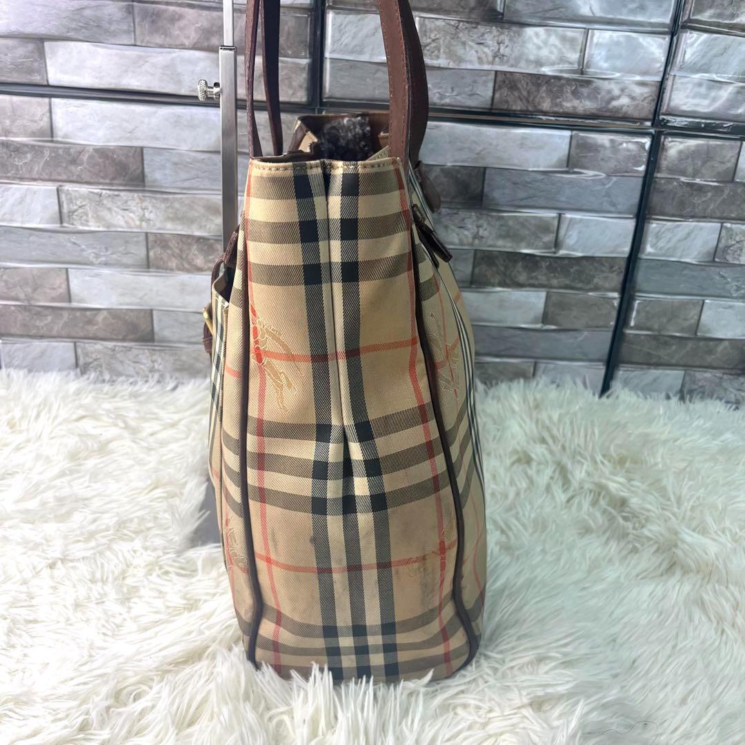 Burberry バーバリー ノバチェック シャドーホース トートバッグ