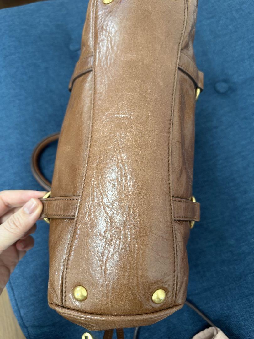 極美品 miumiu VITELLO 2wayショルダー ハンドバッグ