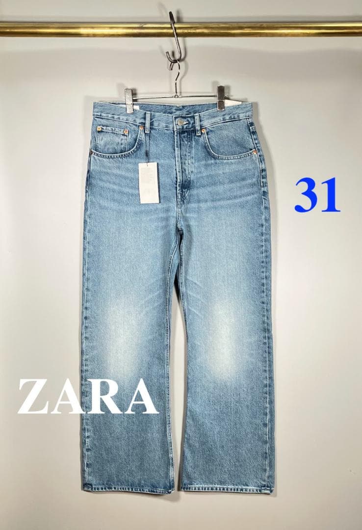 ★新品/ドイツ輸入品/ZARA/フレアバギーフィットデニム/31★