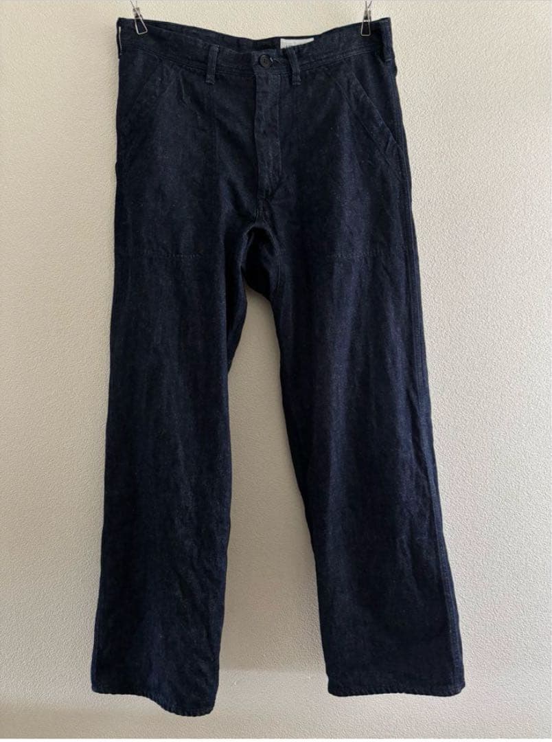 YAECA LIKE WEAR コットンリネン デニムパンツ MR YAECA LIKE WEAR コットンリネン デニムパンツ MR