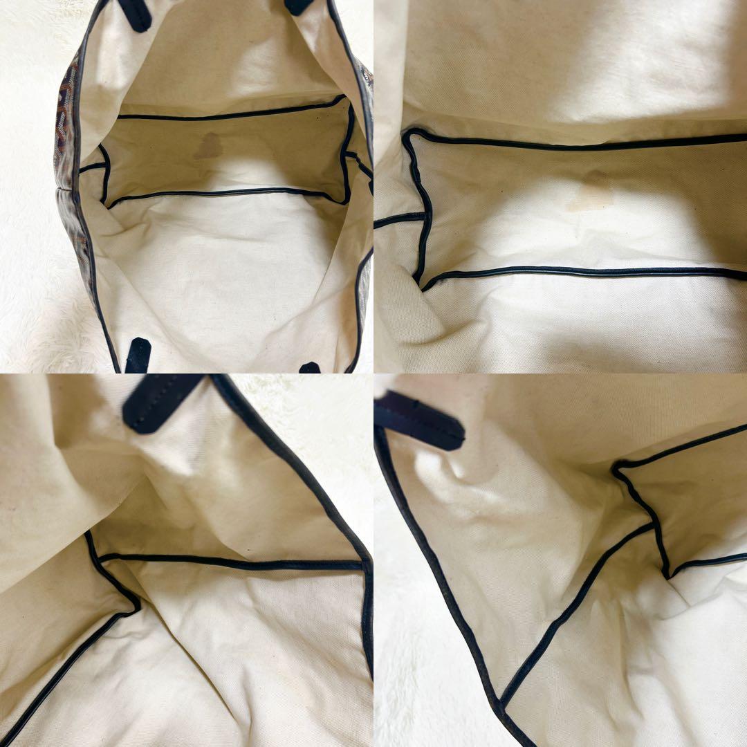 美品✨ゴヤール GOYARD サンルイ ブラック GM トートバック PVC 美品✨ゴヤール GOYARD サンルイ ブラック GM トートバック PVC