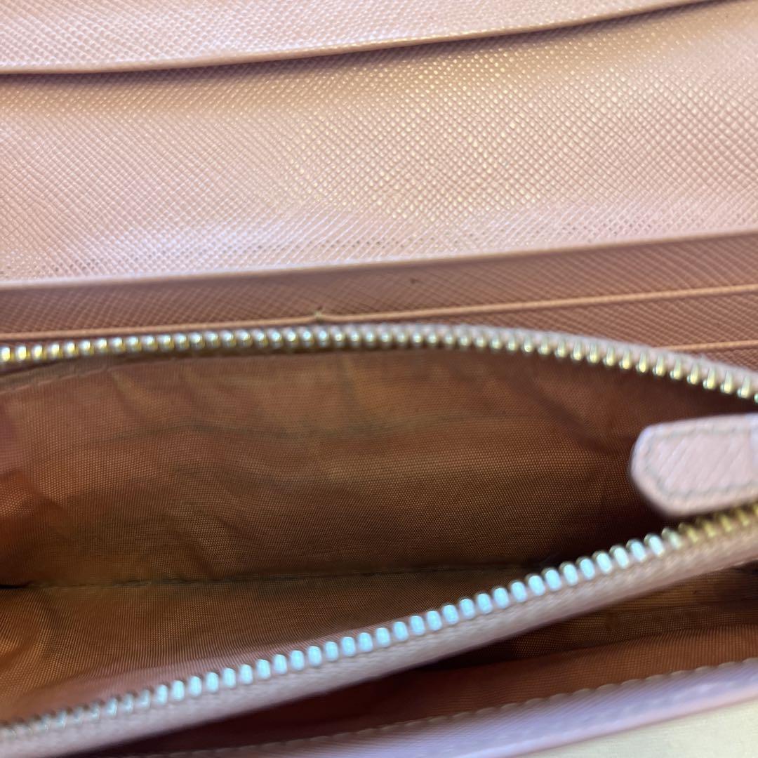 PRADA ピンク サフィアーノレザー 長財布