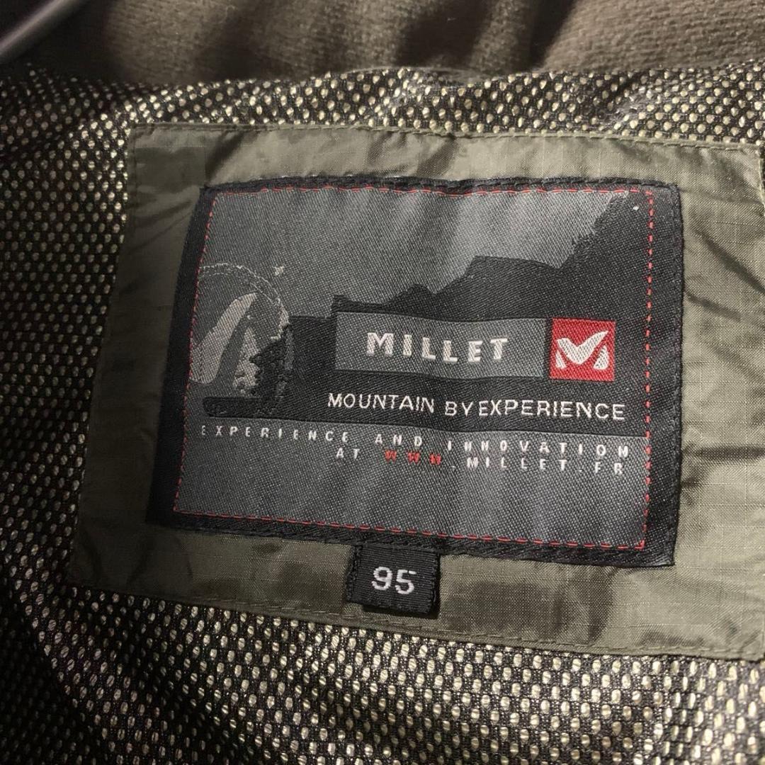 微訳あり！95/XL MILLET ミレー ダウンジャケット カーキ ロング丈