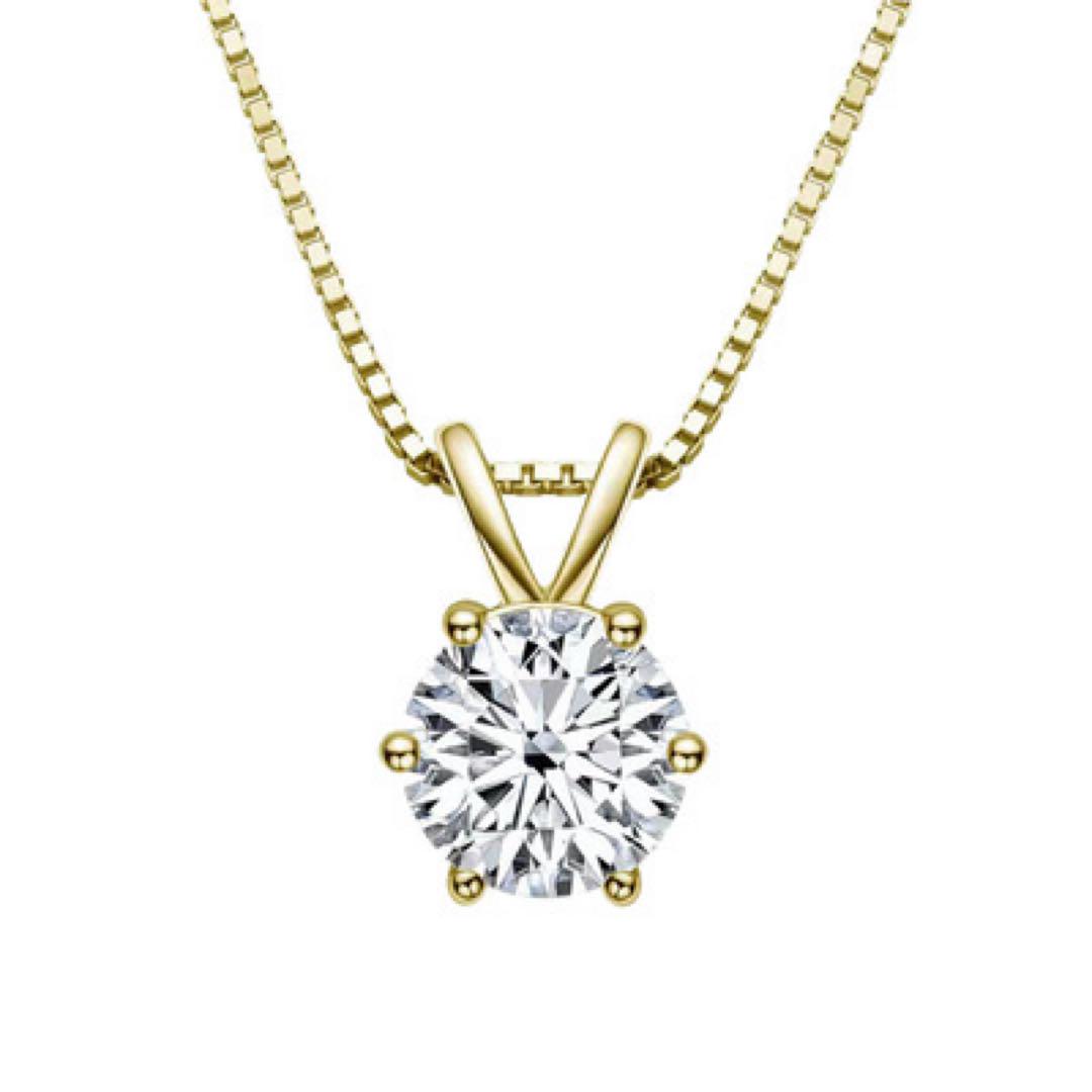 美品 ネックレス シルバー925 ダイヤモンド1ct SV czダイヤモンド1ct シルバー925 ネックレス ペンダント